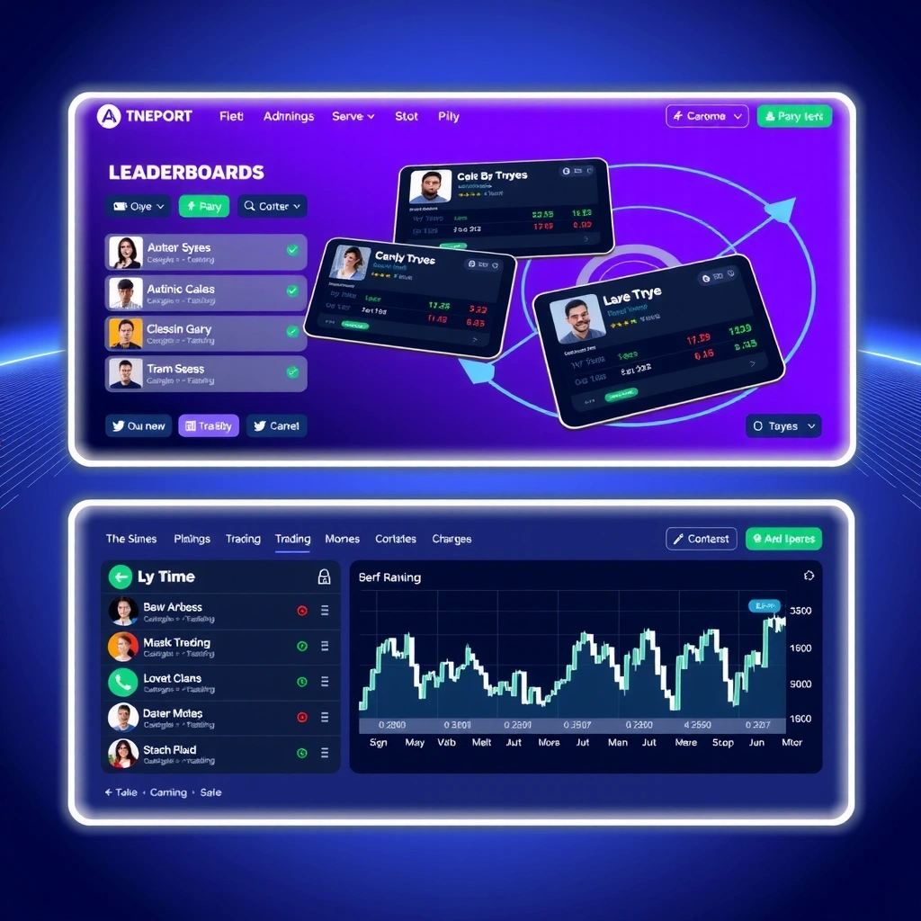 Multiplayer trading competition showing player rankings
